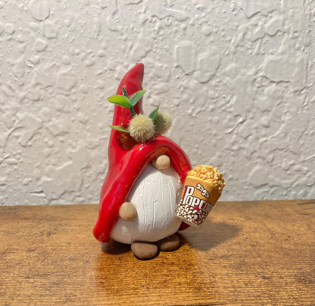 Popcorn Gnome Figurine