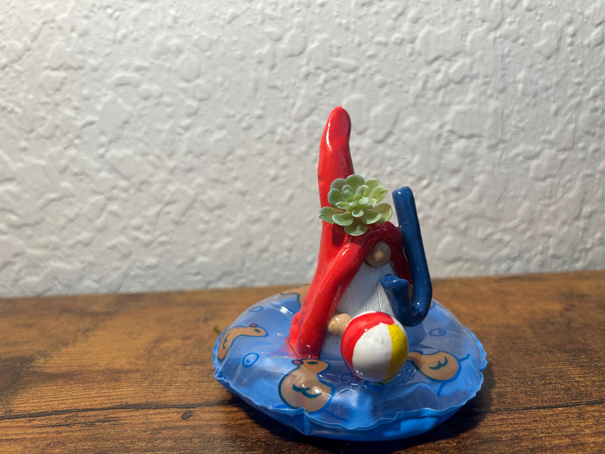 Handmade Clay Beach Gnome