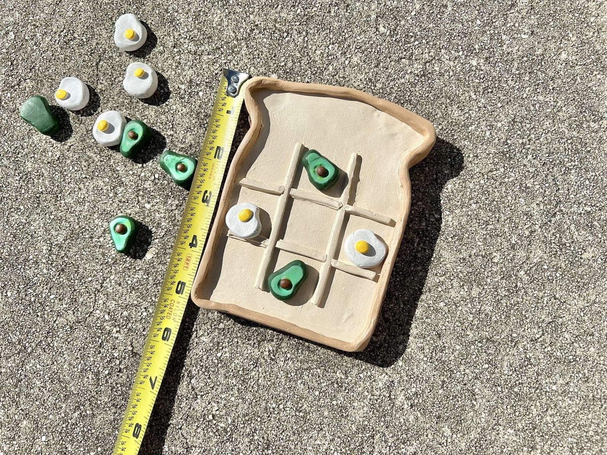 Avocado toast tic tac toe