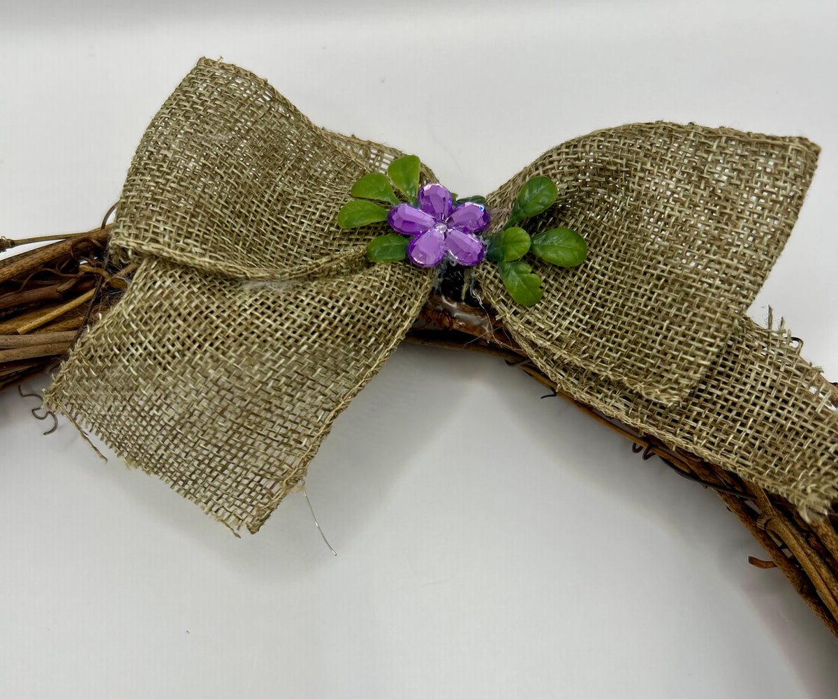 Fairy garden wreath