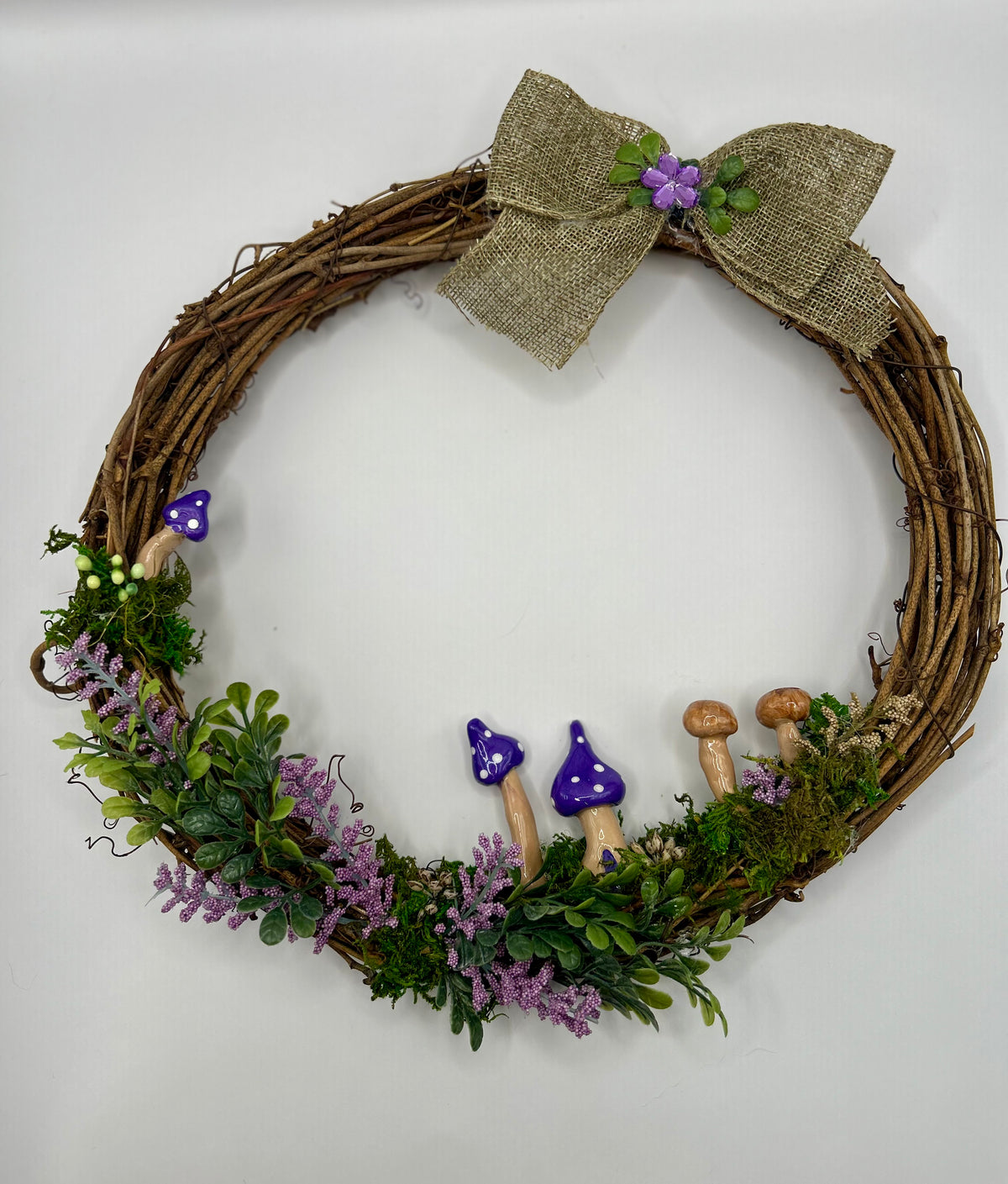 Fairy garden wreath