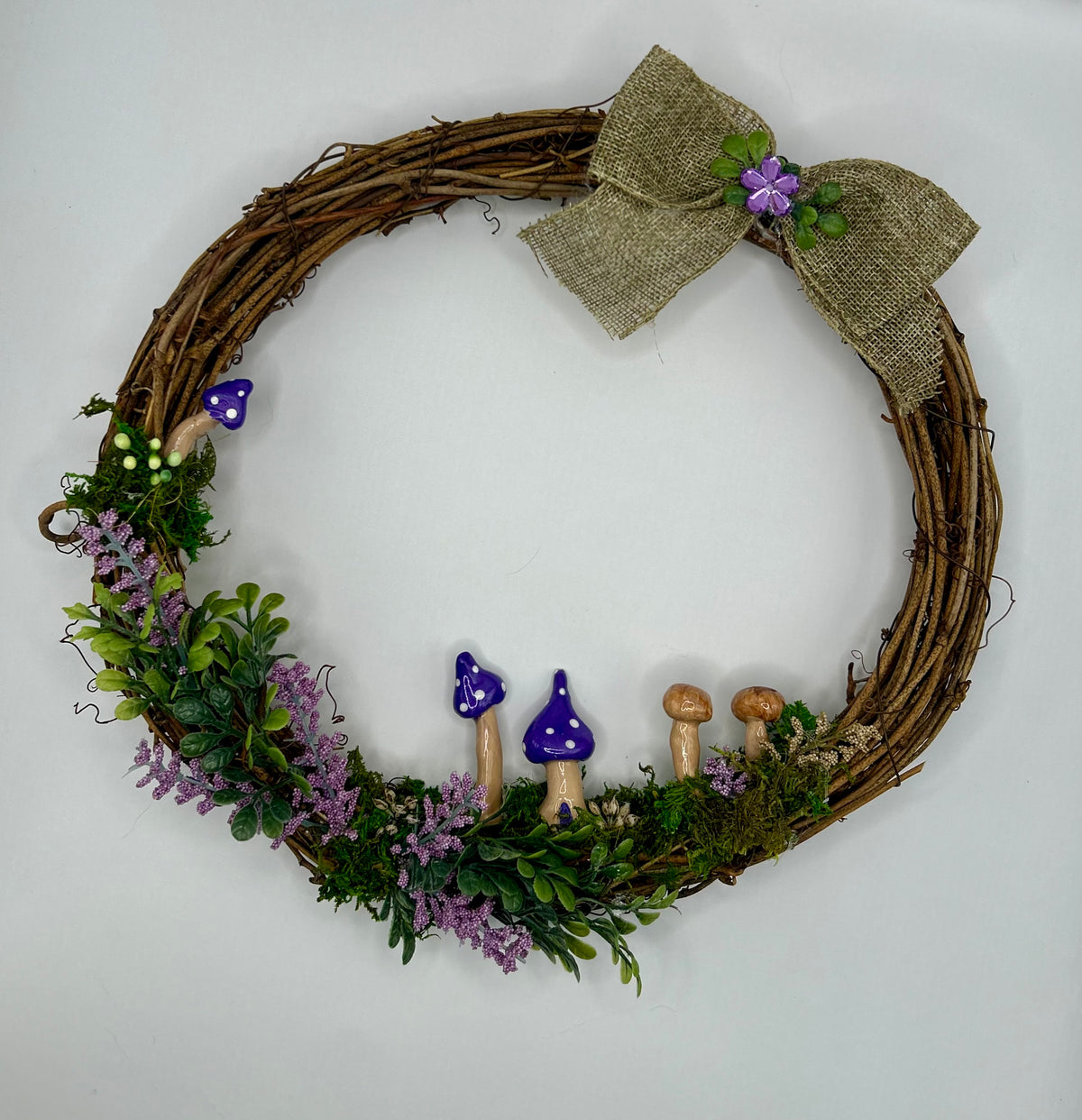 Fairy garden wreath