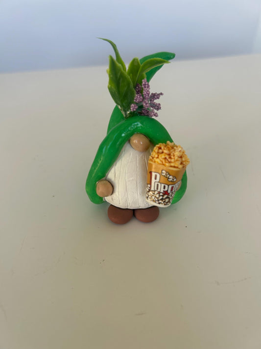 Popcorn Gnome Figurine