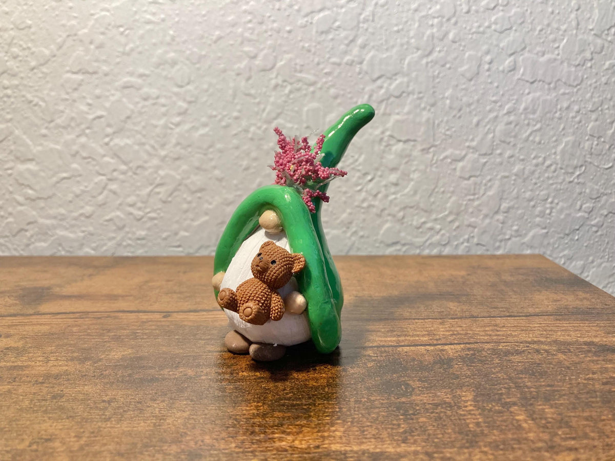 Stuffed Bear Gnome Figurine