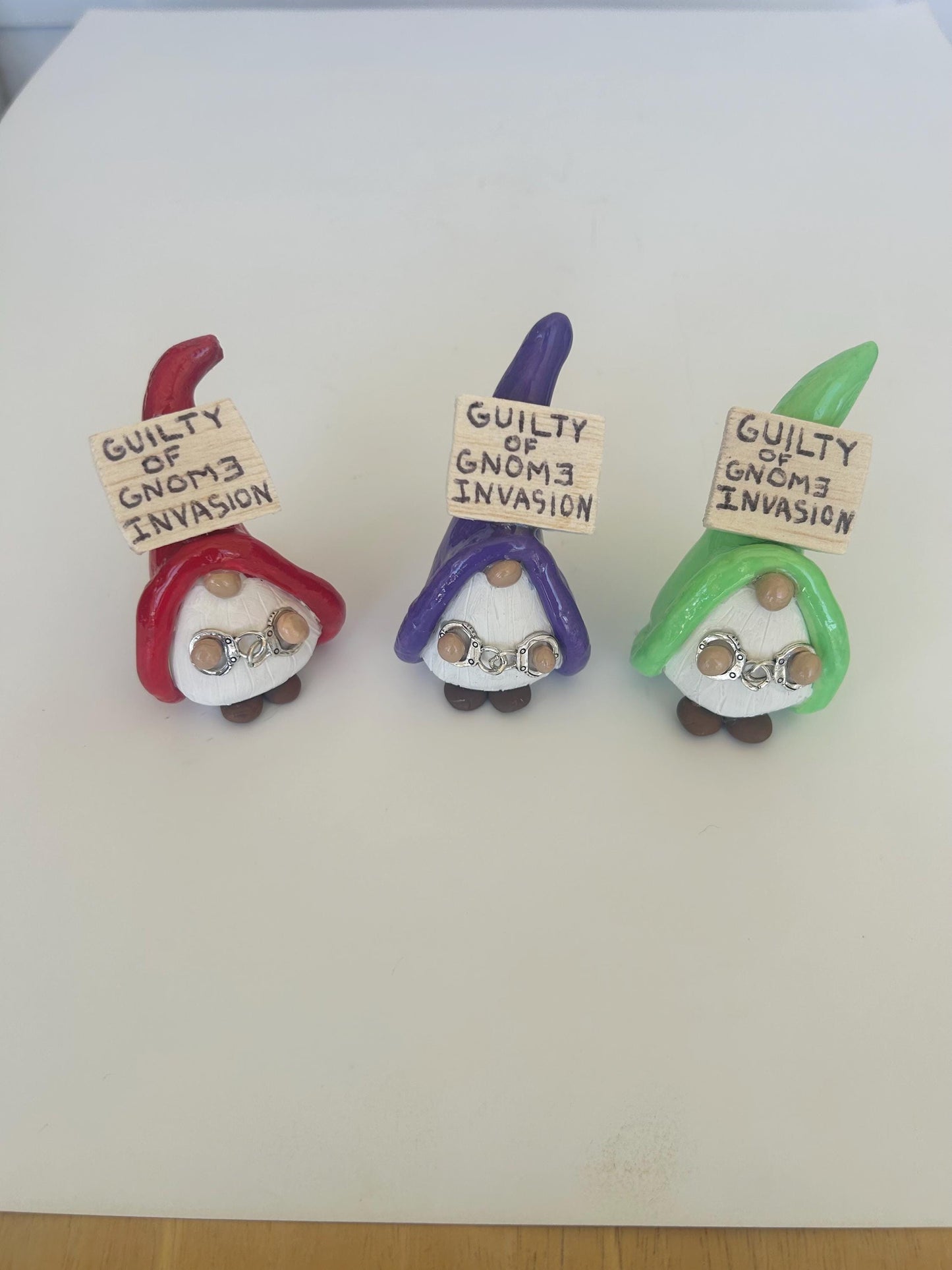 Gnome Invasion Arrested Gnomes
