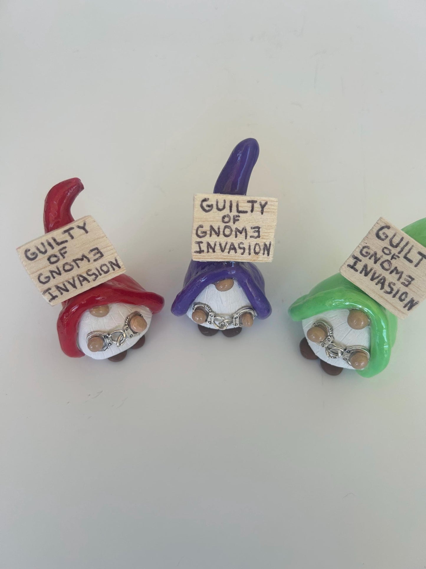 Gnome Invasion Arrested Gnomes