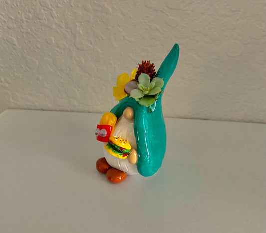 Burger & Fries Gnome Figurine