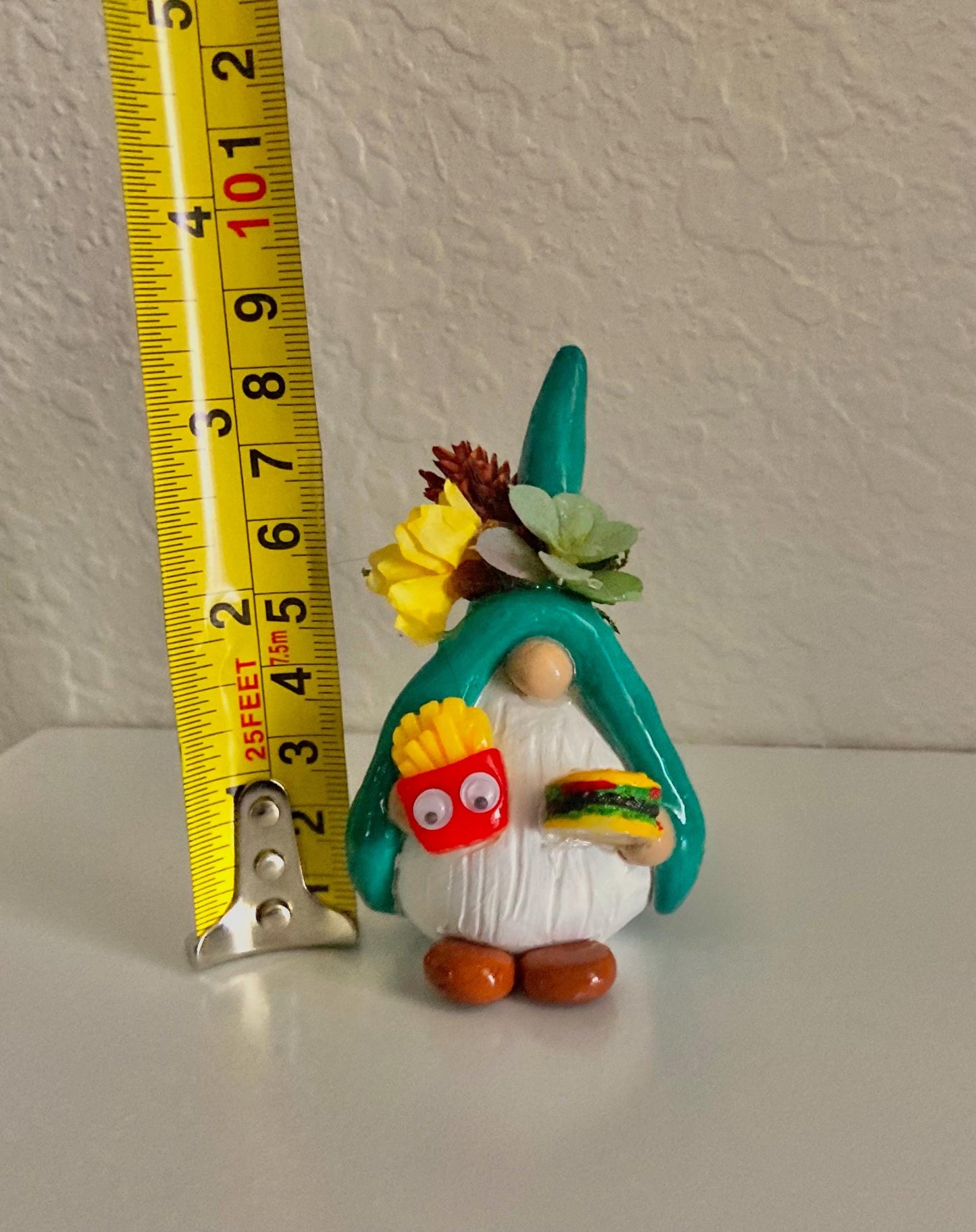 Burger & Fries Gnome Figurine
