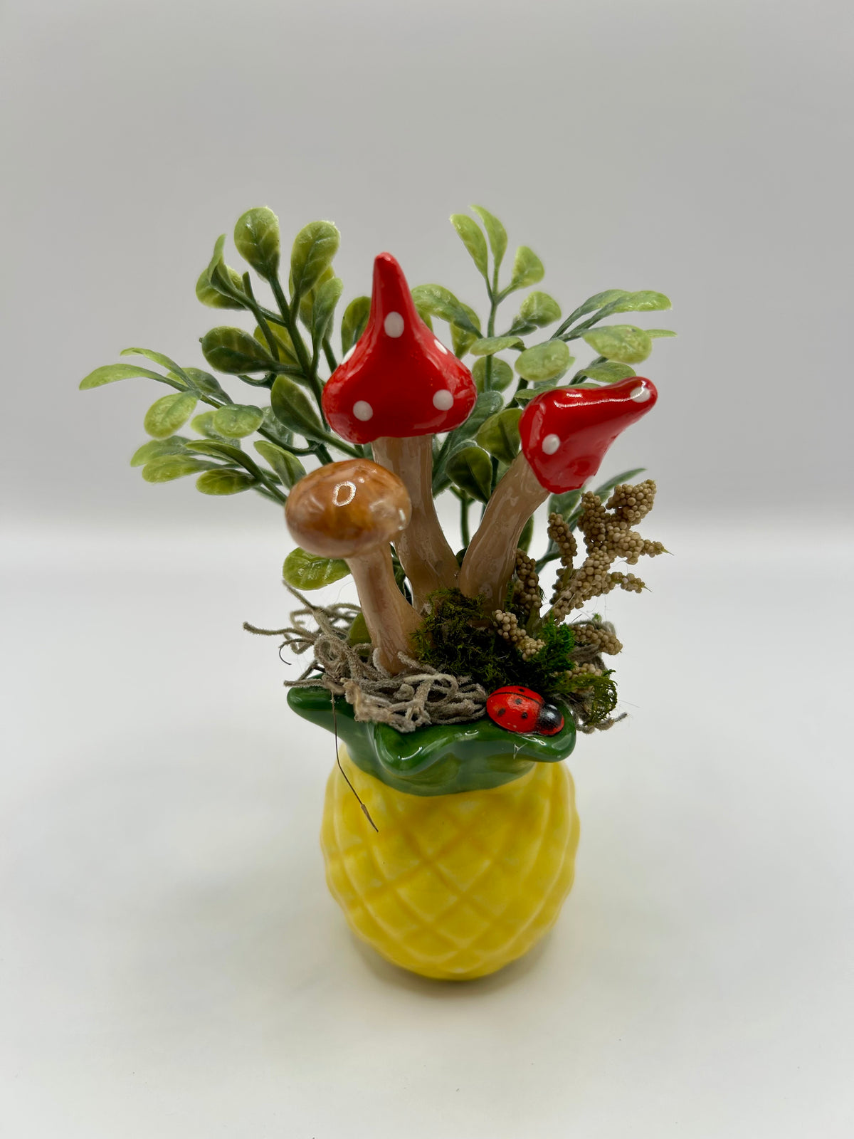 Pineapple fairy garden