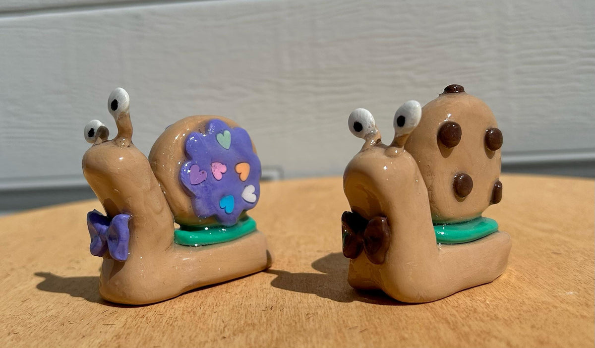 Cookie clay snail creatures