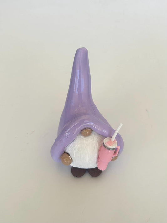 Stanley cup gnome figurine