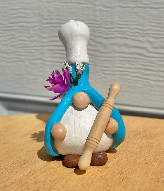Baking Gnome Figurine