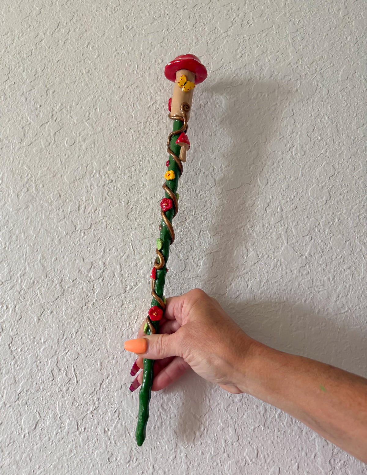 Mushroom fairy wand
