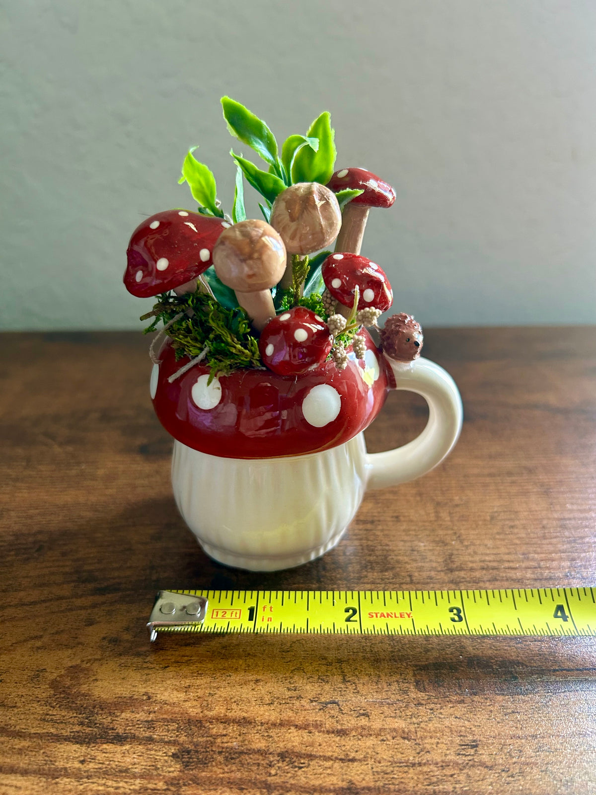 Mushroom fairy garden