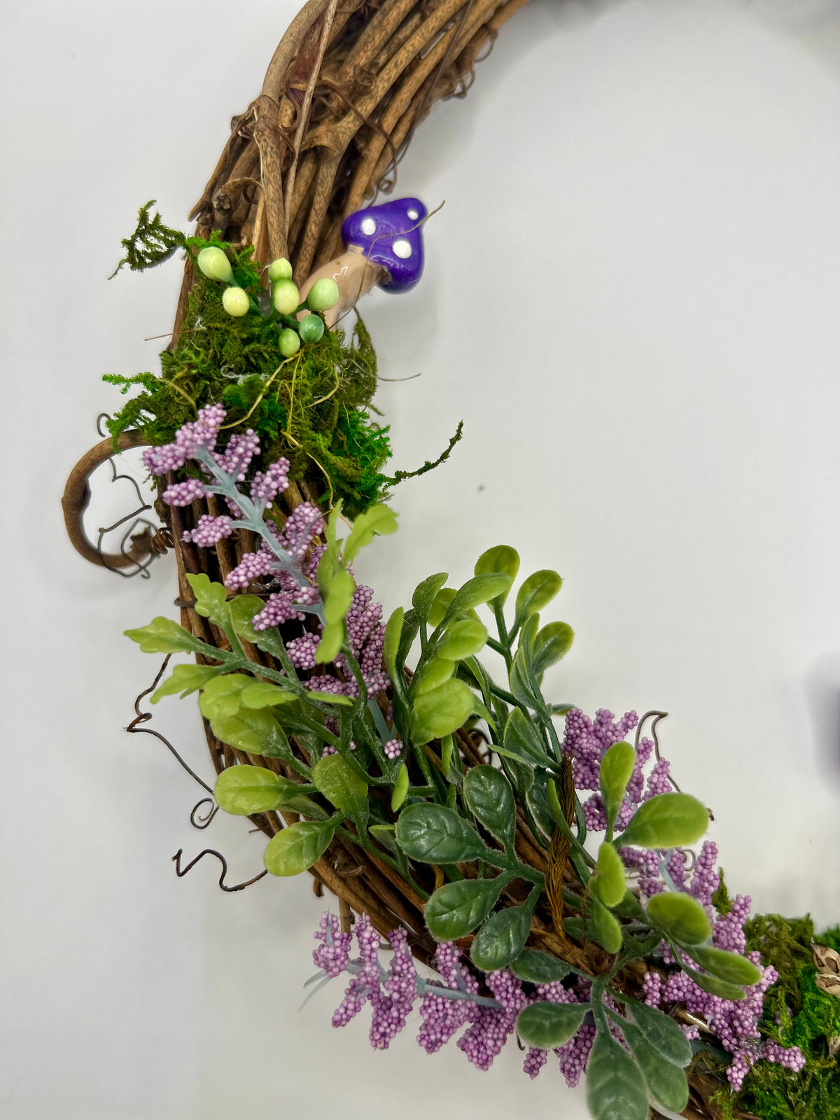 Fairy garden wreath