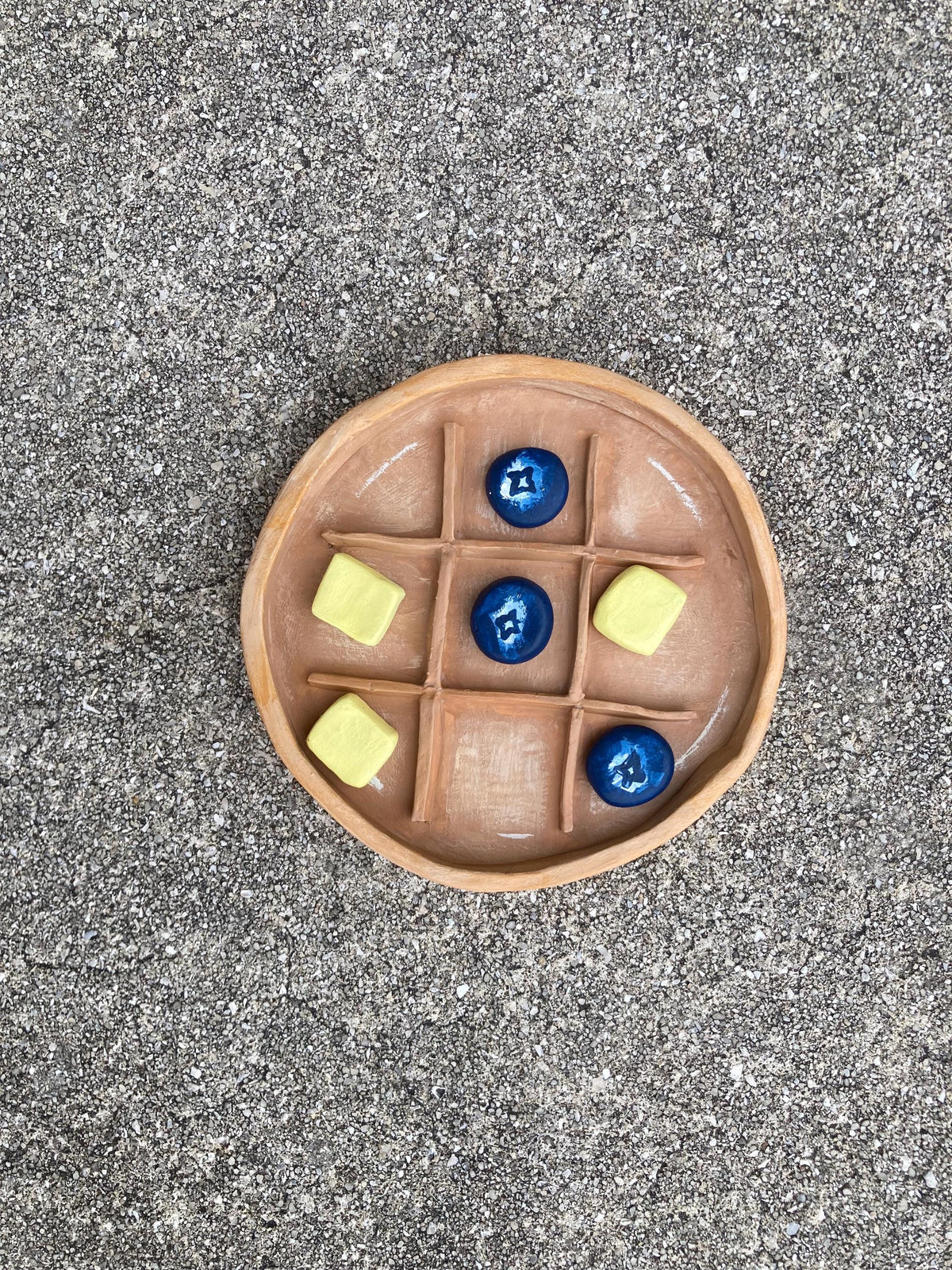Waffle Tic-Tac-Toe Board