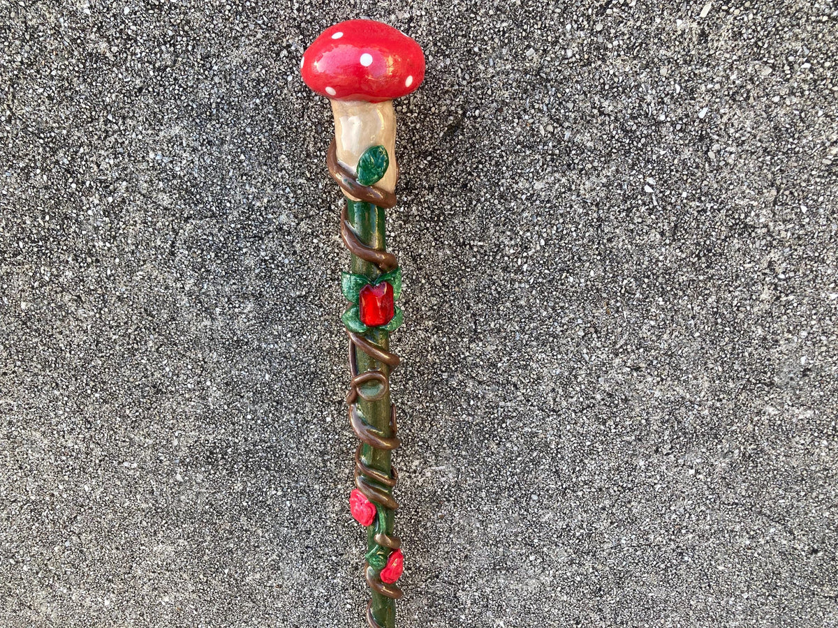 Mushroom fairy wand