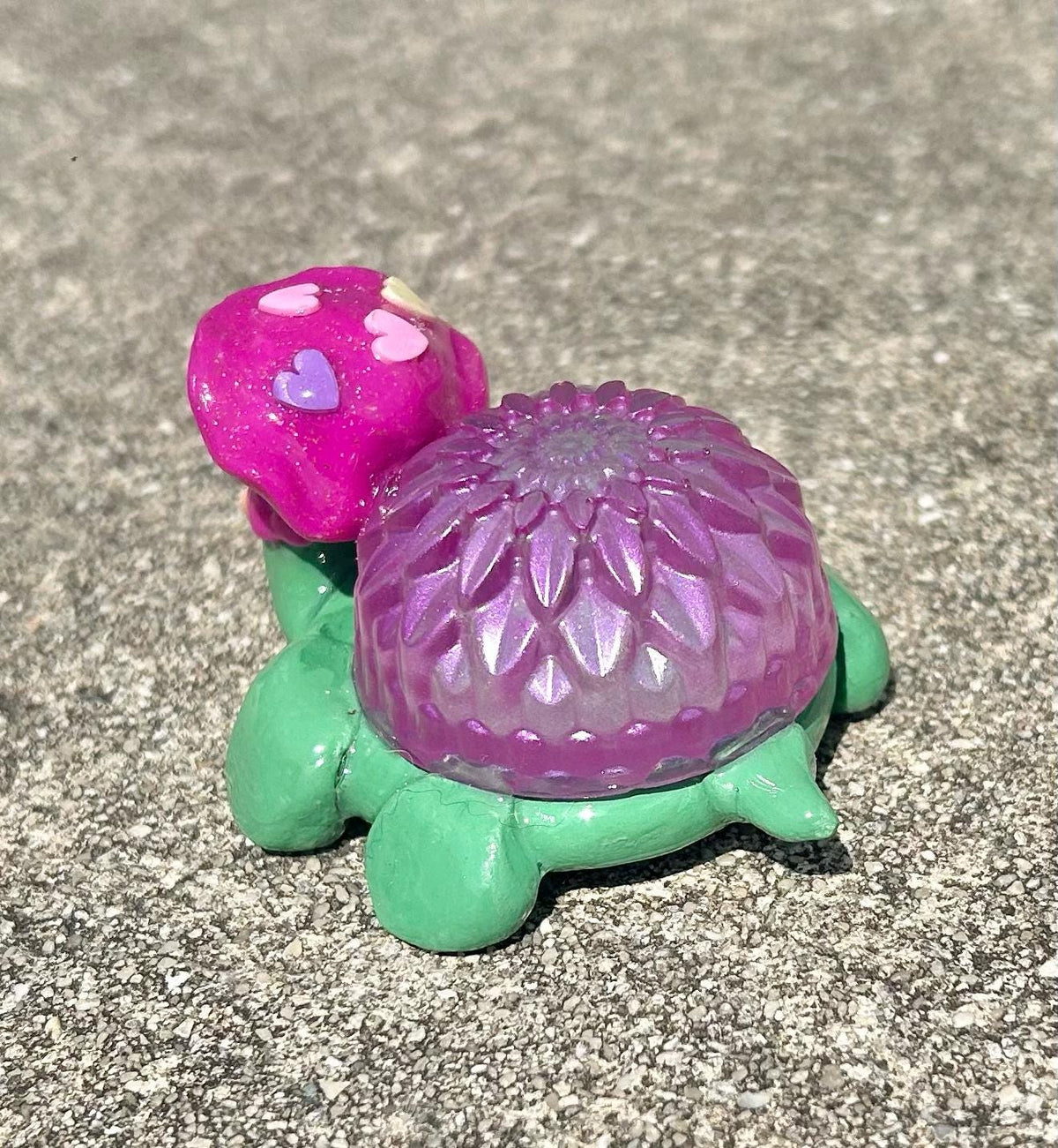 Resin flower turtle