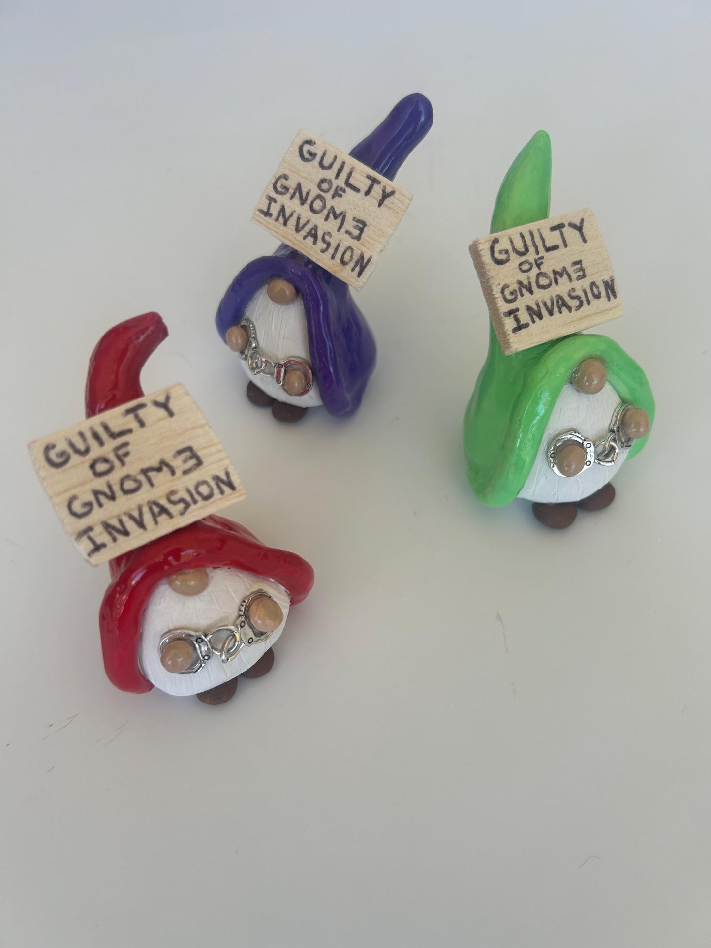 Gnome Invasion Arrested Gnomes