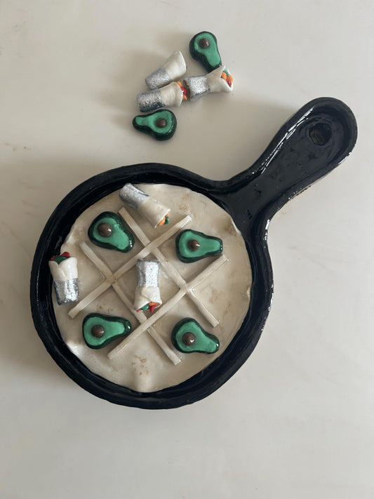 Burrito tic tac toe board gam