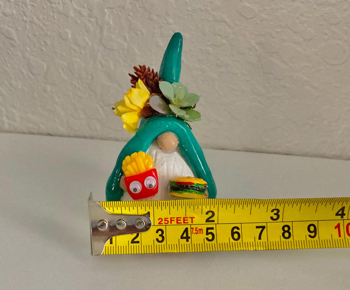 Burger & Fries Gnome Figurine