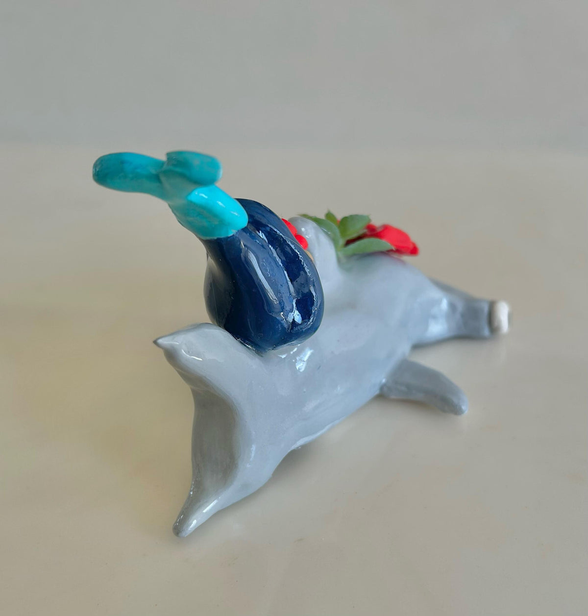 Gnome Catching A Ride On Hammerhead