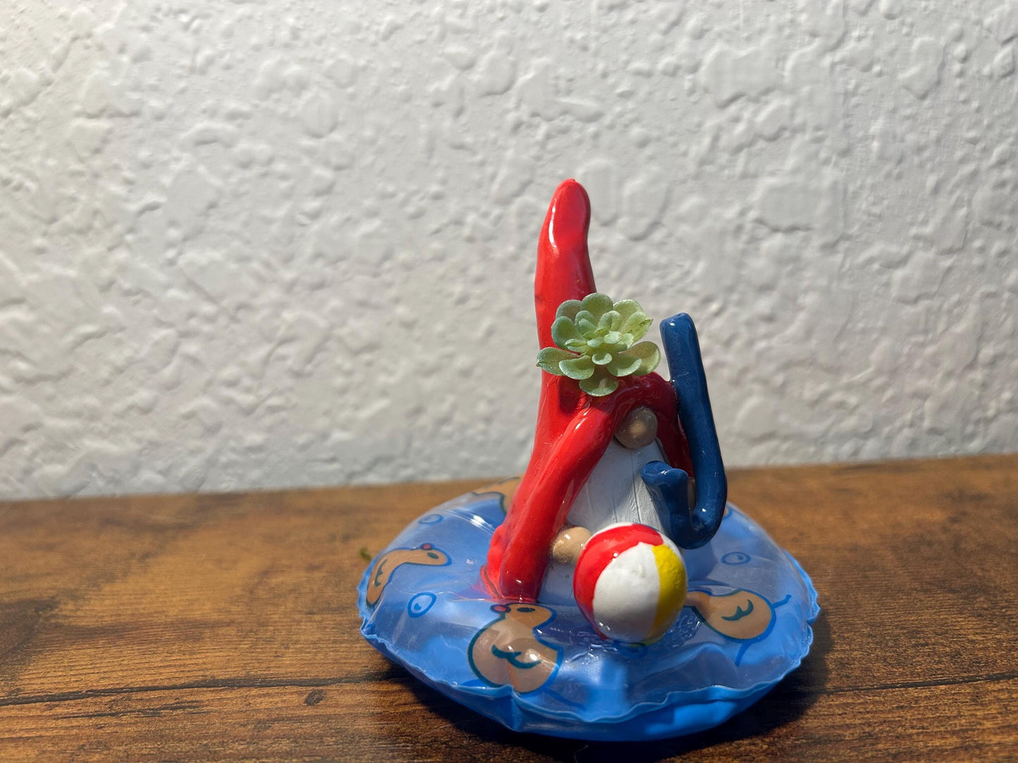Handmade Clay Beach Gnome