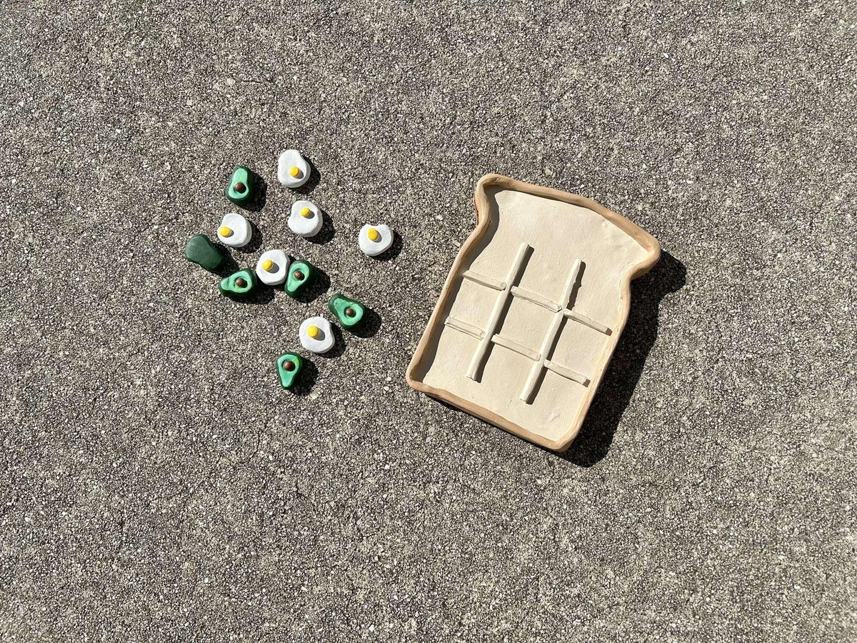 Avocado toast tic tac toe