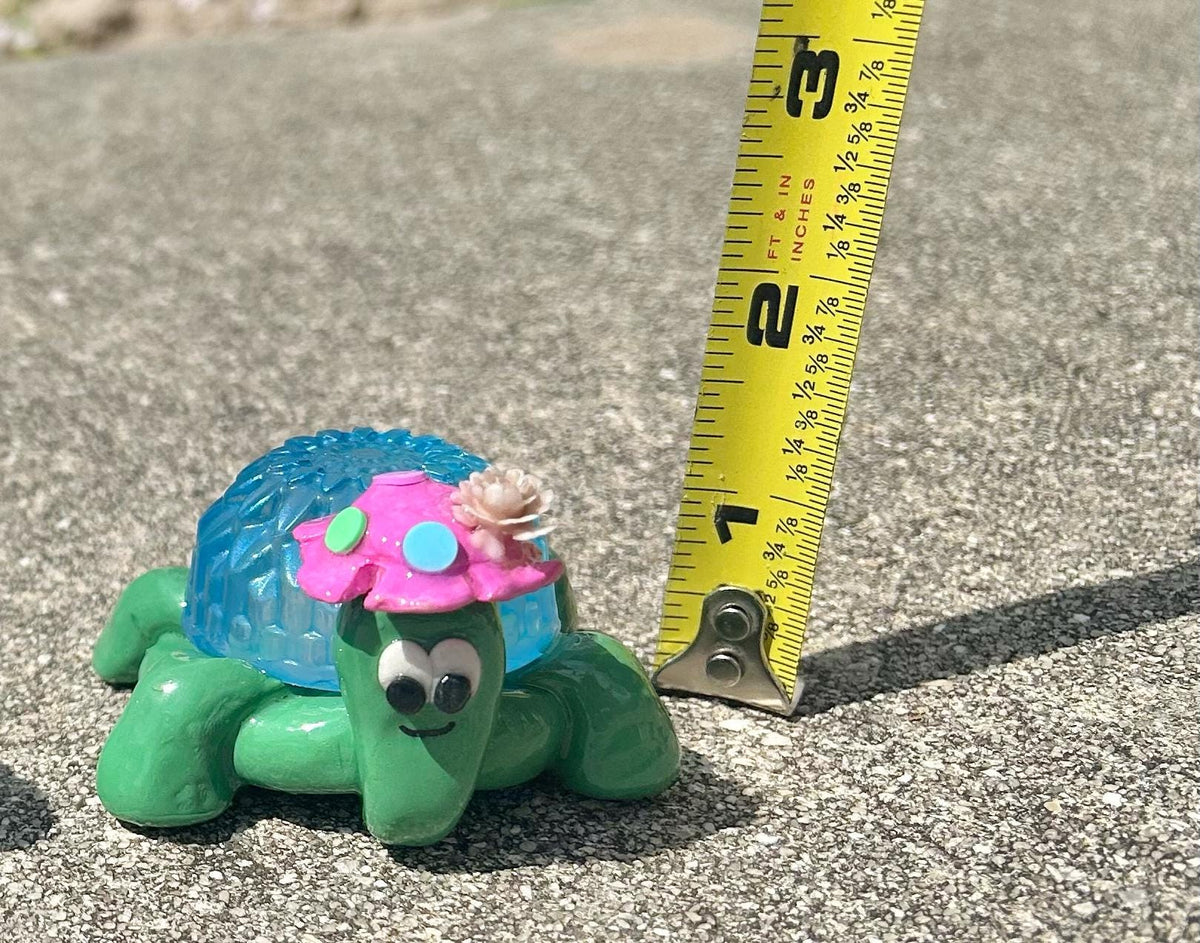 Resin flower turtle