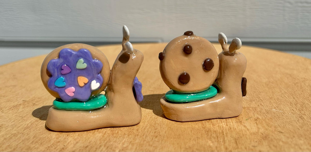 Cookie clay snail creatures