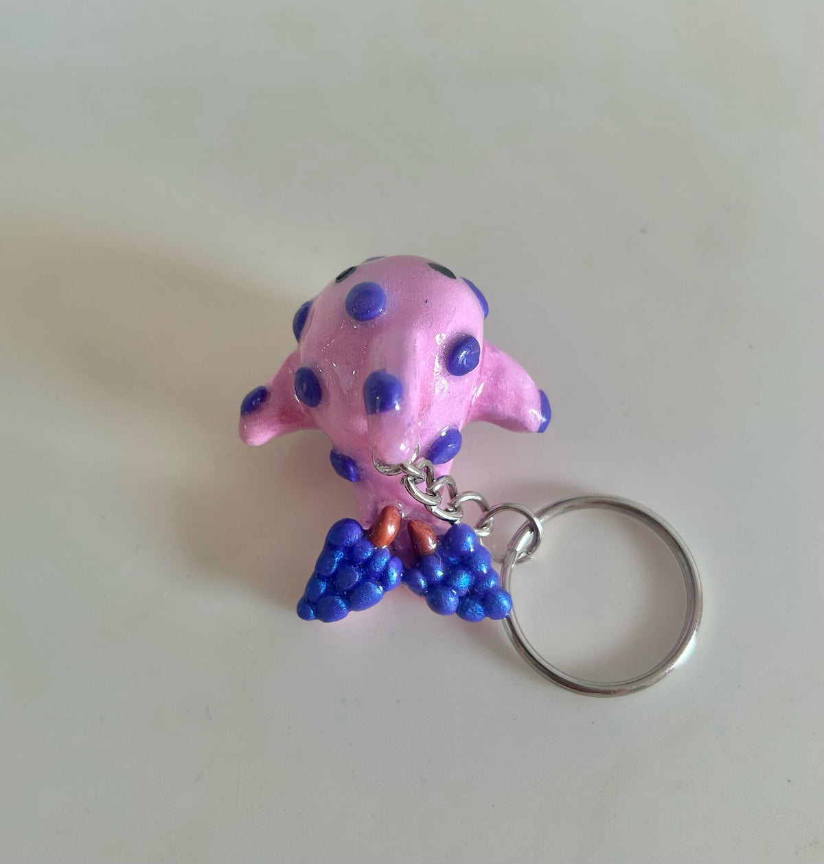 Grape fish bag charm