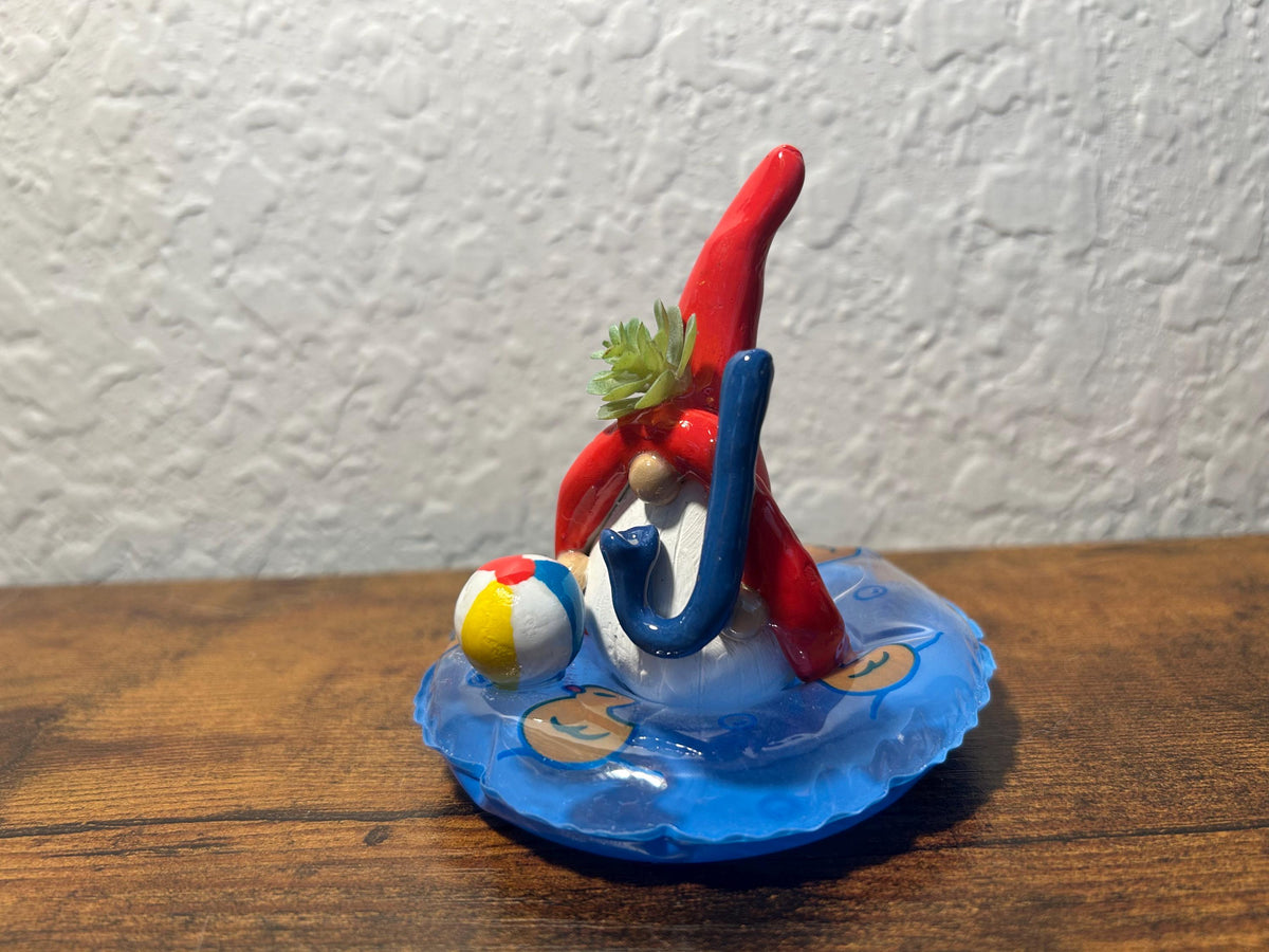 Handmade Clay Beach Gnome