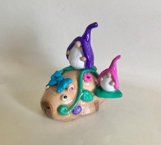 Gnomes Catching A Ride
