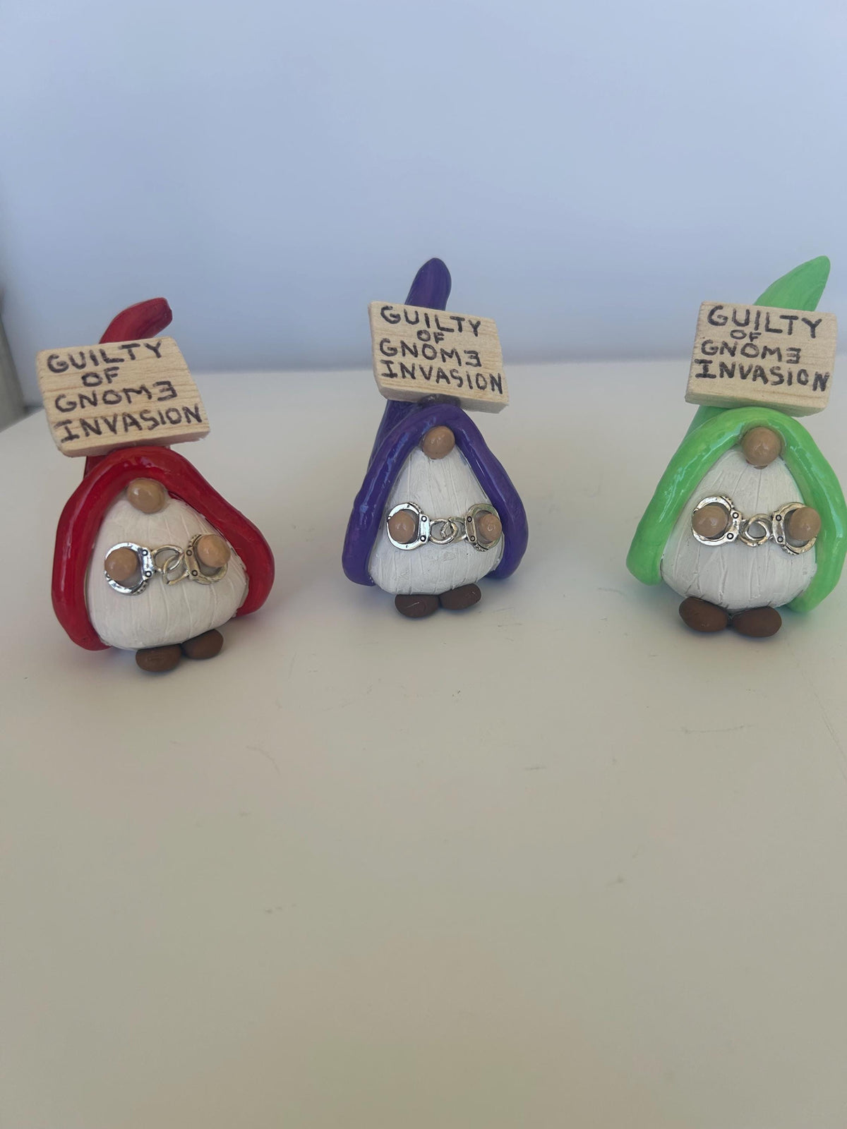 Gnome Invasion Arrested Gnomes