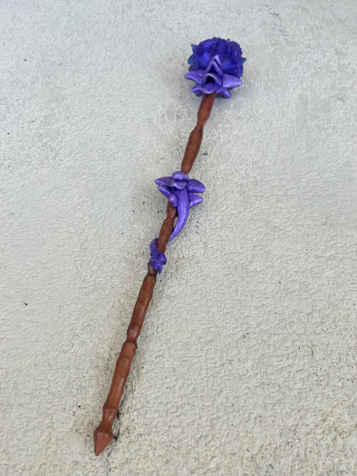 Handmade Resin Dragon Magic Wand/Sceptor