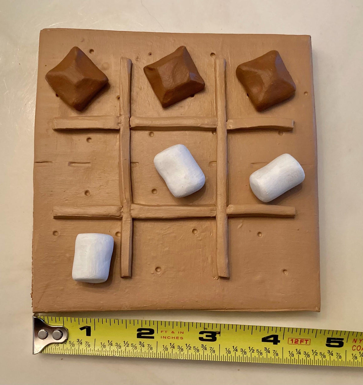 S'mores tic tac toe board