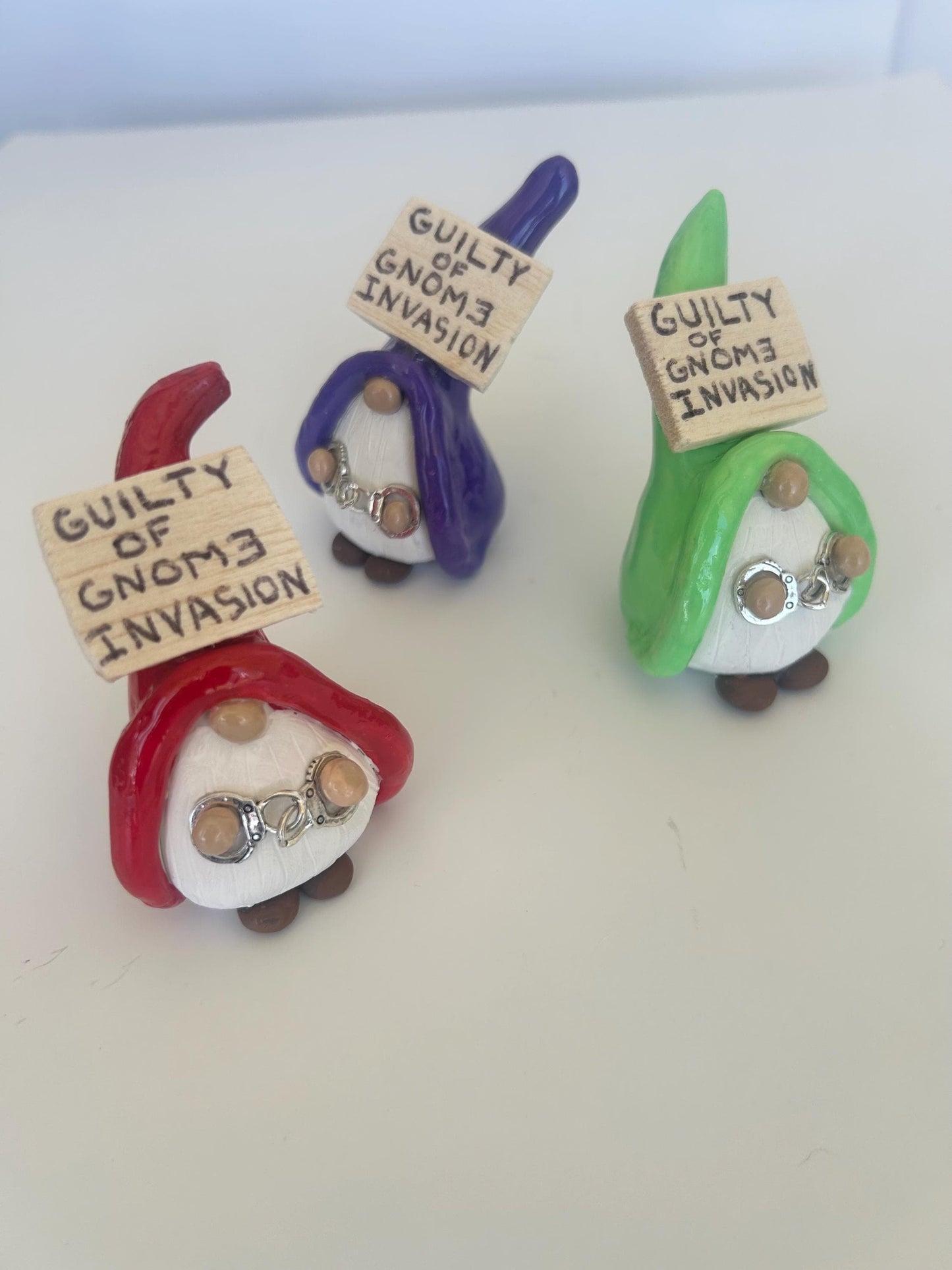 Gnome Invasion Arrested Gnomes