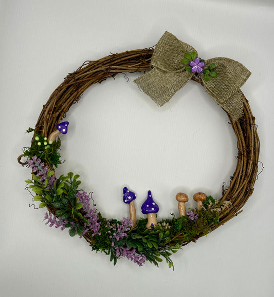 Fairy garden wreath