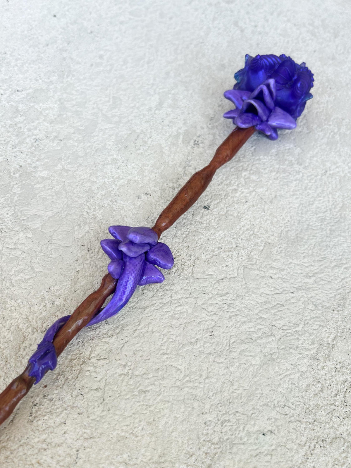 Handmade Resin Dragon Magic Wand/Sceptor