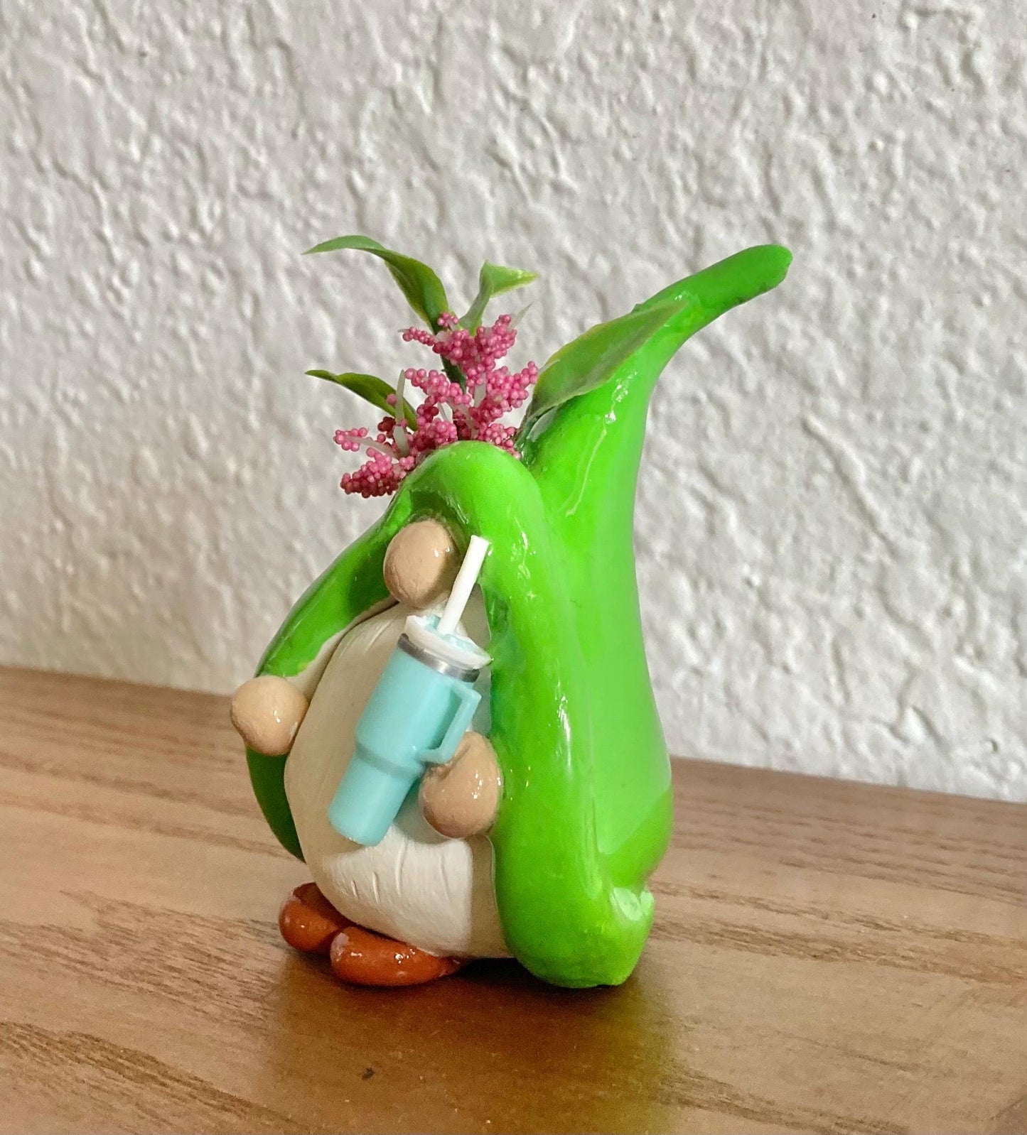 Stanley cup gnome figurine
