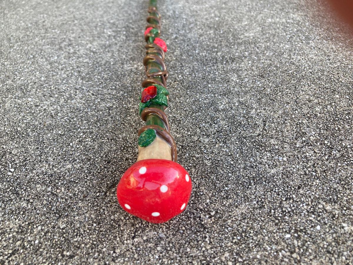 Mushroom fairy wand
