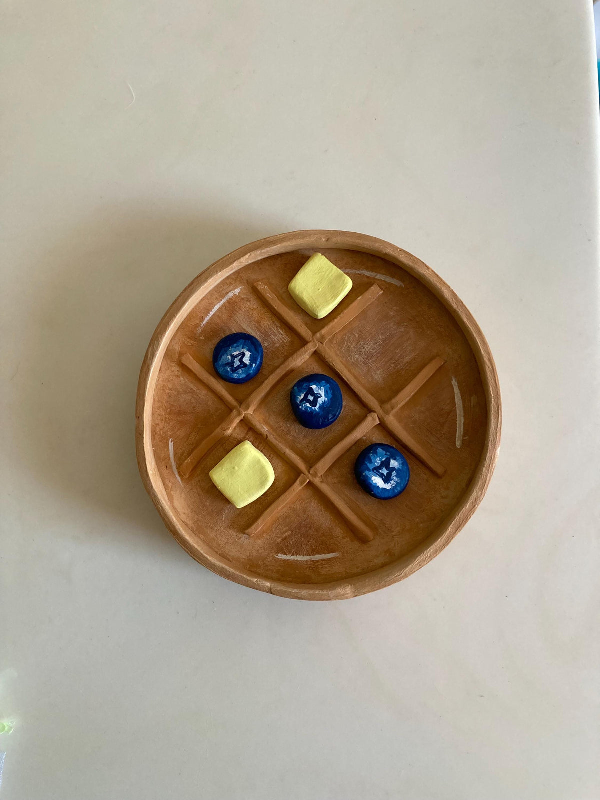 Waffle Tic-Tac-Toe Board