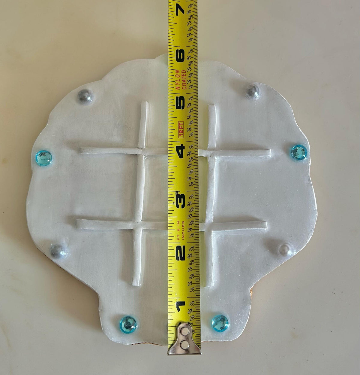Sea shell tic tac toe board