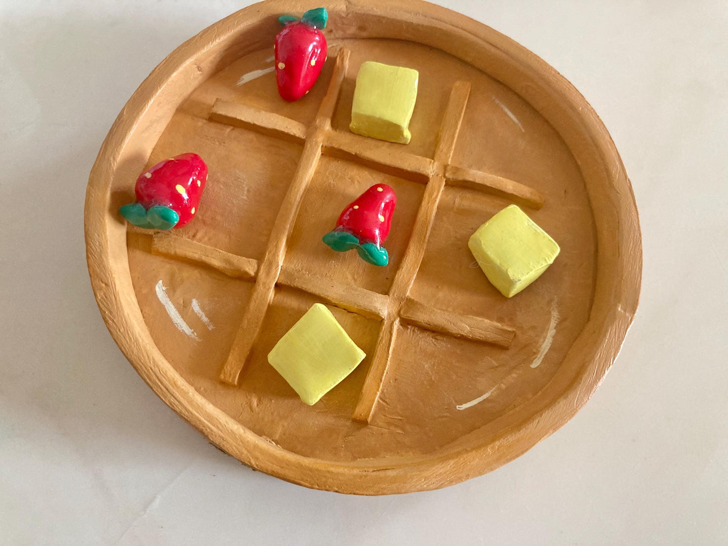 Waffle Tic-Tac-Toe Board