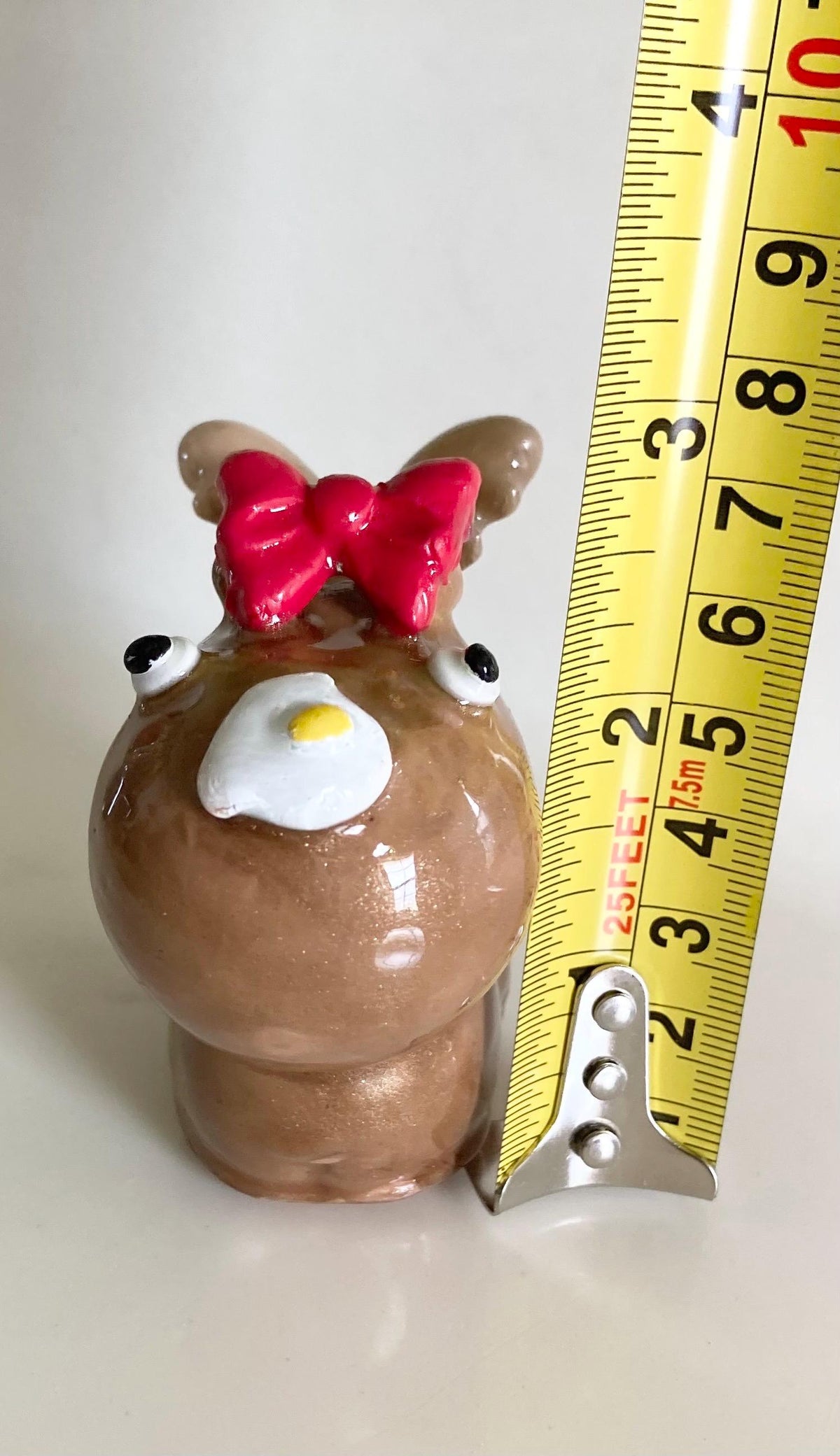 Clay Moose Figurine With Breakfast