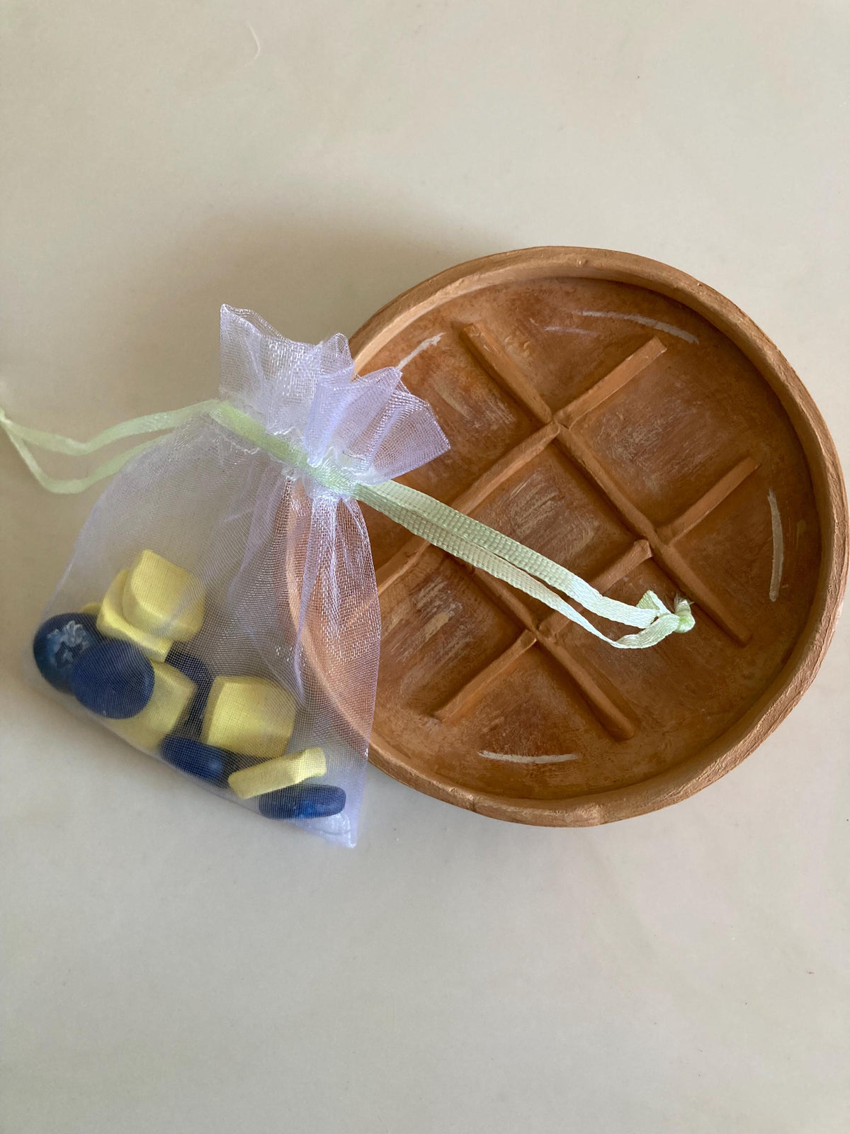 Waffle Tic-Tac-Toe Board
