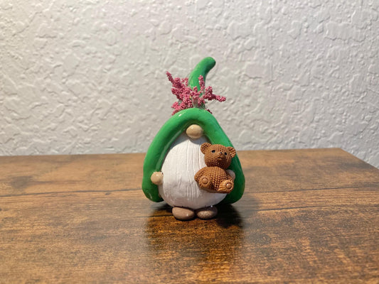 Stuffed Bear Gnome Figurine