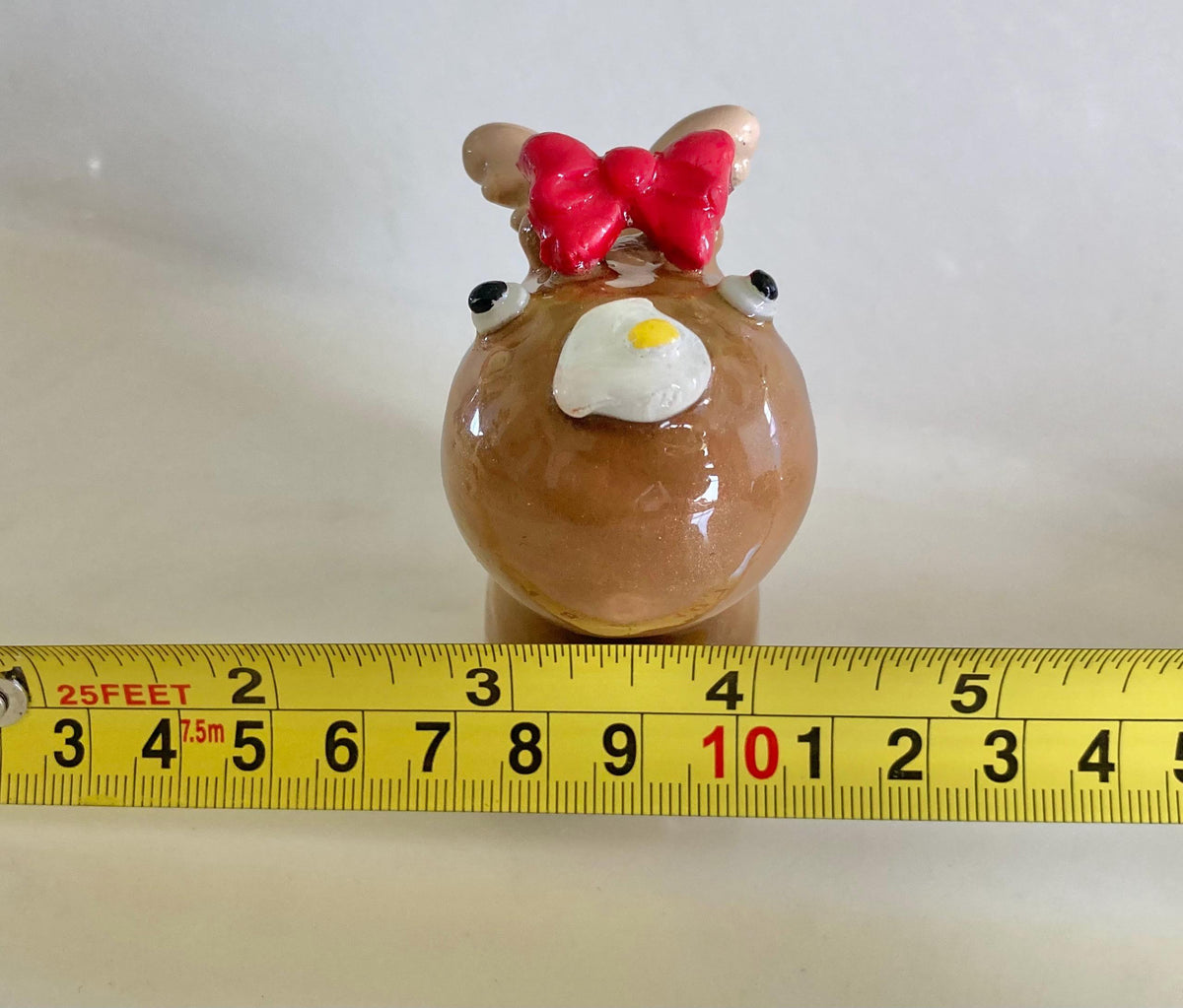 Clay Moose Figurine With Breakfast