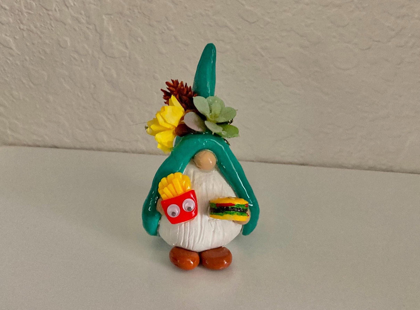 Burger & Fries Gnome Figurine