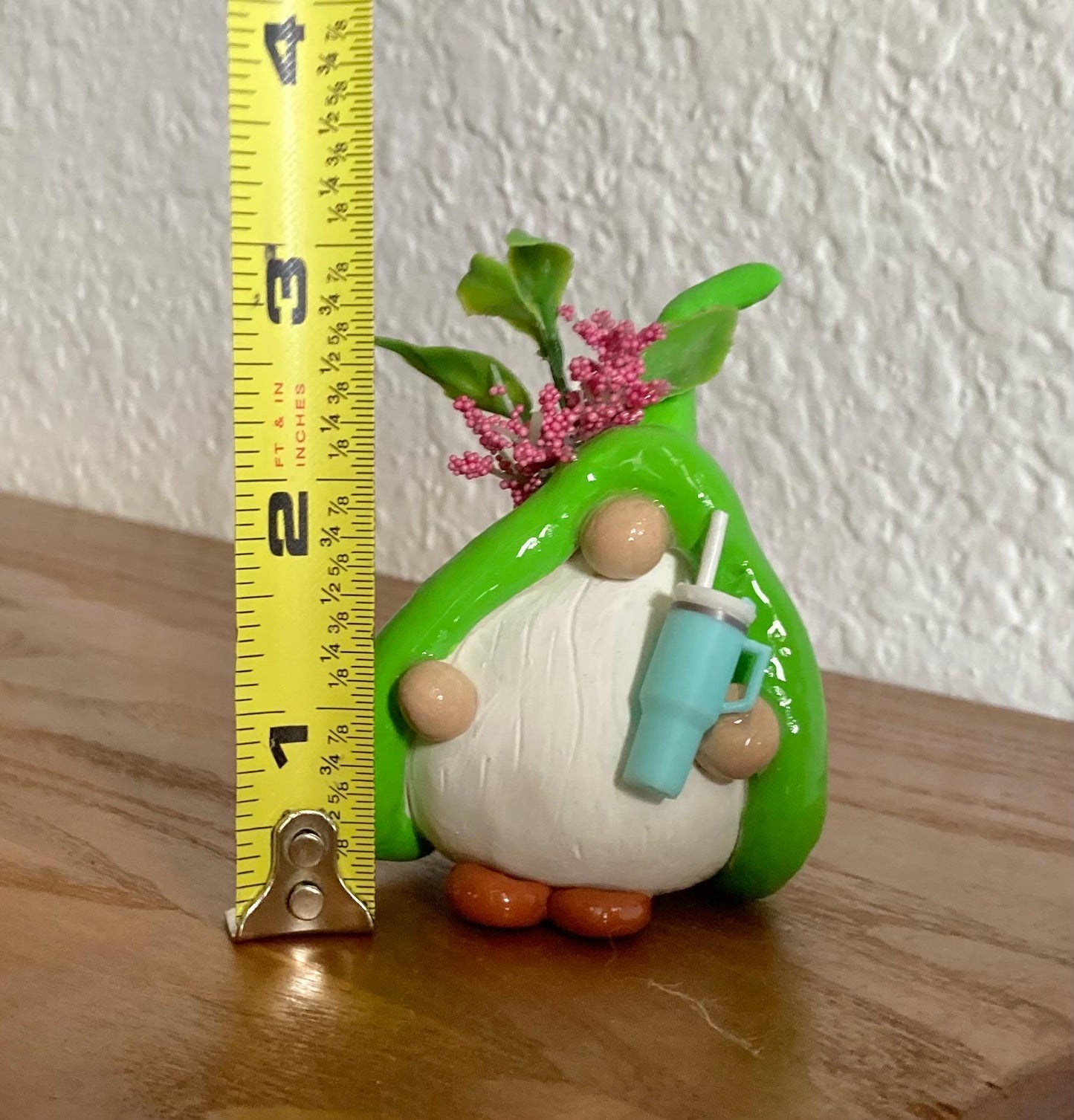 Stanley cup gnome figurine